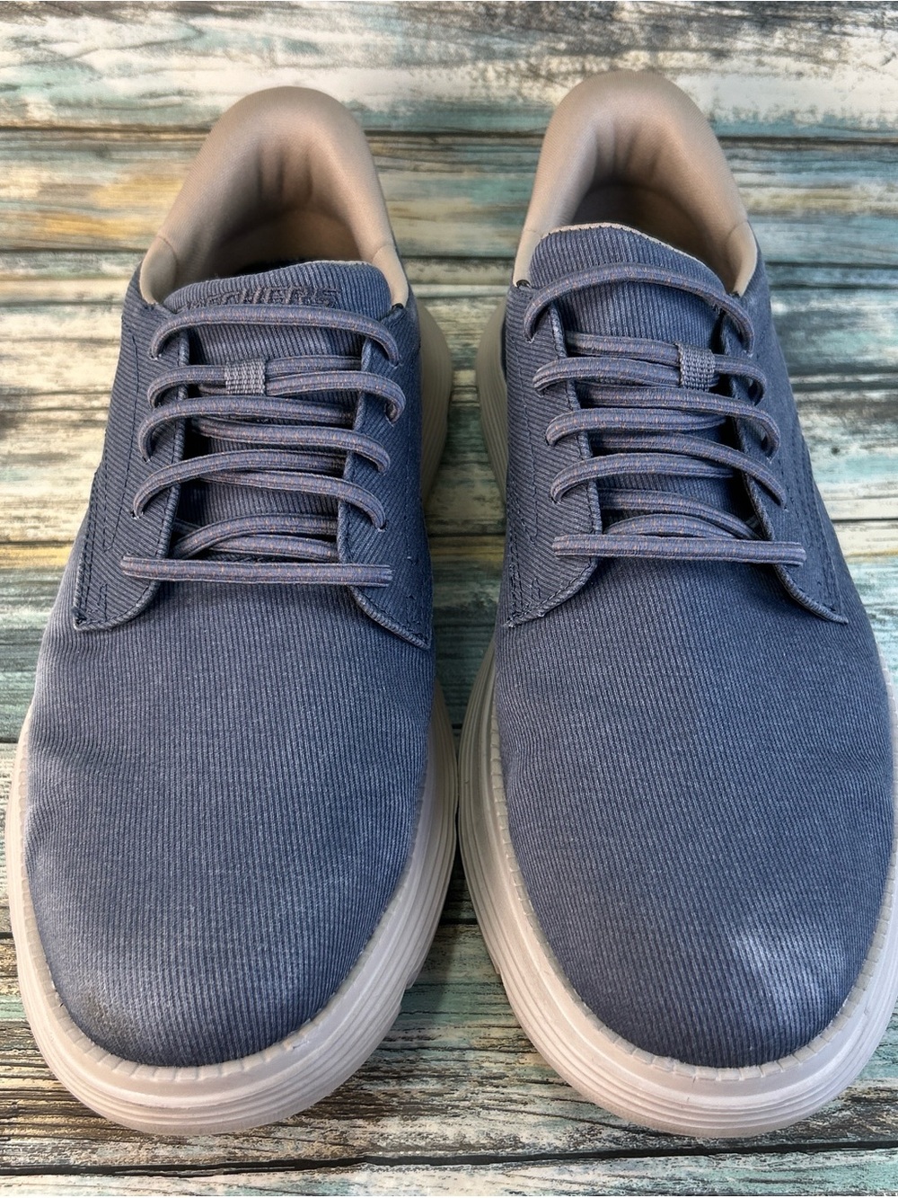 Skechers Slip ins Hands Free Garza Clive Sneaker Mens Size 9.5 Blue Casual Shoes